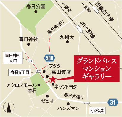 グランドパレス マンションギャラリー案内図